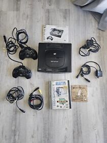 Sega Saturn Bundle With 2 Controllers, Cables, 2 Games And RF/ AV Adapters 
