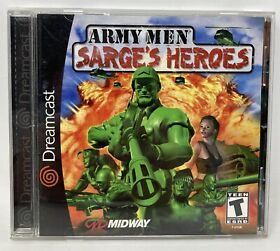 Army Men Sarge's Heroes Sega Dreamcast Registration Card Manual & Game Complete!