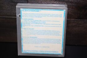Alien Syndrome NINTENDO NES Rental Clear Plastic Cartridge Case ClamshellStorage