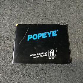 Notice Nintendo NES Popeye FAH Bon état