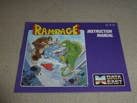 NINTENDO NES RAMPAGE INSTRUCTION MANUAL BOOKLET ONLY DATA EAST