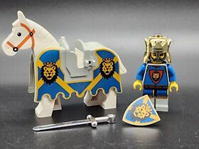 LEGO Castle 6098 Knights Kingdom I - King Leo w/Horse & Barding - Minifigure