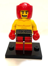 LEGO COLLECTIBLE MINIFIGURE CMF SERIES 5 BOXER  - COMPLETE WITH STAND