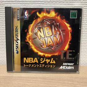 NBA Jam T.E. (Sega Saturn, 1995) SS Acclaim Video Game Japan Free Shipping Used