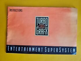 Turbografx CD Player ( Turbografx 16 ) Instructions Booklet ,Manual Only
