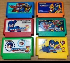 Famicom Rockman Megaman 1 2 3 4 5 6 SET Japan FC NES game with Special Gifts!