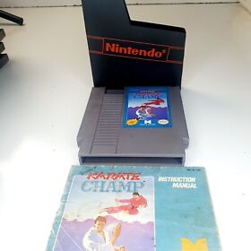Karate Champ - ORIGINAL NES Nintendo Game Tested + Working & Authentic W/Manual