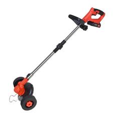 Portable Red Electric Grass Trimmer for Easy Lawn Maintenance - 24V Power Weed