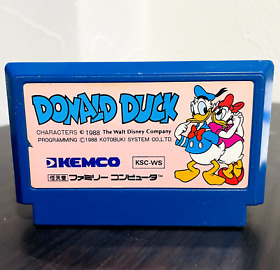 Donald Duck Nintendo Famicom kemco 1988 Japanese Version KSC-WS Retro Games