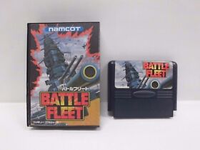 BATTLE FLEET -- Can backup data. Famicom, NES. Japan game. Work fully. 10693