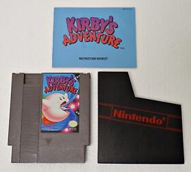 Kirby's Adventure (Nintendo, 1993) NES Game Cartridge & Manual