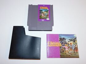 ULTIMA EXODUS - Nintendo 1985 NES - CARTRIDGE + MANUAL - AUTHENTIC TESTED CLEAN