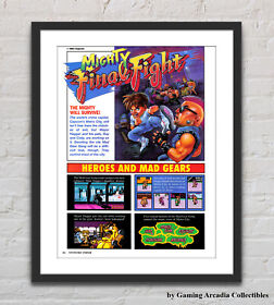 Mighty Final Fight Nintendo NES Glossy Promo Ad Poster Unframed G5327