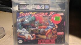 VGA GRADED 75 EX+/NM Street Fighter II 2 SNES Not WATA Super Nintendo