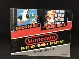 Super Mario Bros/ Duck Hunt Instruction Manual Only~No Game! For Nintendo NES