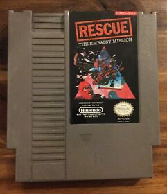 Rescue: The Embassy Mission (Nintendo, NES) Some Casing Discolouring Cart Only