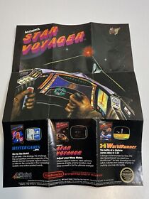 Vintage 1987 STAR VOYAGER Nintendo NES Game Poster 11.5" x 16" ACL-SV-US Acclaim