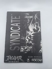 Atari Jaguar Syndicate Video Game Manual Booklet Only OEM