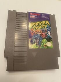 Monster Party NES (Nintendo NES, 1989) AUTHENTIC! Tested & Working!