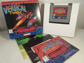 Vertical Force (Nintendo Virtual Boy 1995) Game Manual Box Insert CIB Excellent