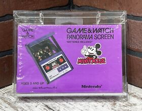Nintendo Game & Watch 1984 Mickey Mouse Panorama FACTORY SEALED W/ Acrylic Box!