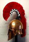 18ga Steel Medieval Knight Larp Warrior Greek Corinthian Helmet With Plume FRW