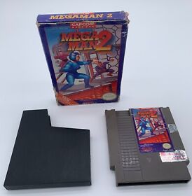 Mega Man 2 (Nintendo NES, 1989) Box & Game Only (Rough Box - Tested & Working)