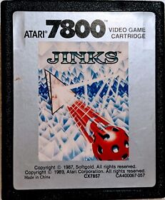 Vintage Game Cartridge Jinks (Atari 7800, 1989)