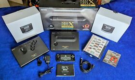 Neo Geo X Gold Limited Edition Console + Mega Pack Vol.1 Boxed And Complete Rare