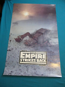 Póster promocional Star Wars Empire Strikes Back NES 1992 24x37 AT-AT Hoth