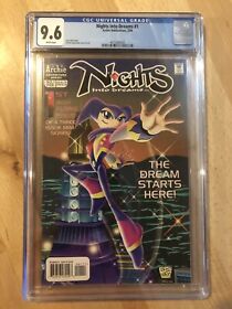 Nights Into Dreams 1 CGC 9.6 White Pages Sega Saturn Video Game Comic Archie
