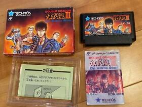 Fc Famicom Software Double Dragon 3 Box With Instructions