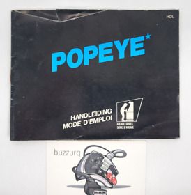 Popeye instruction manual booklet Nintendo NES HOL Early print.