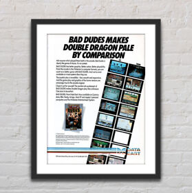 Bad Dudes Nintendo NES Glossy Poster Print 18" x 24" G0304