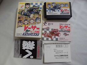 RACER MINI YONKU -- Box. Famicom. NES. Japan game. Work fully. 10599