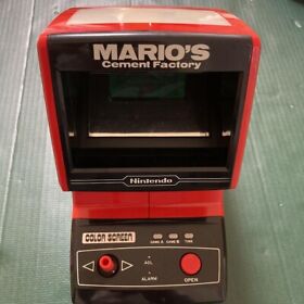 1983 Mario's Cement Factory Tabletop Color Screen Game Watch Nintendo Japan used