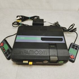With Defects Sharp Twin Famicom NES AN-505-BK Black Game Console kuchibashi17