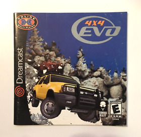 4x4 EVO (Sega Dreamcast, 2000) Manual Only - No Game - US Seller