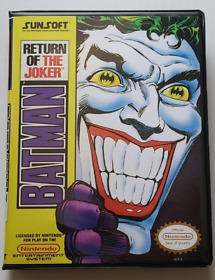 ESTUCHE SOLO Batman Return of the Joker Nintendo NES Caja MEJOR CALIDAD DISPONIBLE