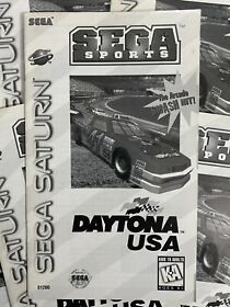 Daytona USA SEGA Saturn Instruction Manual Only - Good Shape