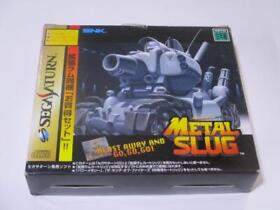 Sega Saturn METAL SLUG with extended RAM cartridge SNK Rare Japan