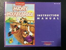 Mickey Mousecapade NES Nintendo Instruction Manual Only