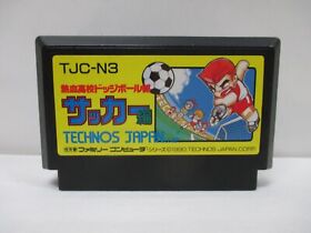 NES -- Nekketsu Koukou Dodgeball Bu Soccer Hen -- Famicom, JAPAN Game. 10380