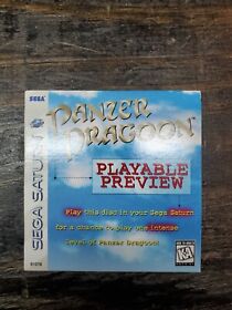 Panzer Dragoon Playable Preview Sega Saturn Not For Resale Demo Disc NFR
