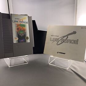 Life Force - Auténtico juego de Nintendo NES con manual - probado y limpio en funcionamiento