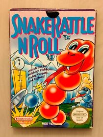 Snake Rattle 'n' Roll - NES - Boxed with Manual - Vintage 
