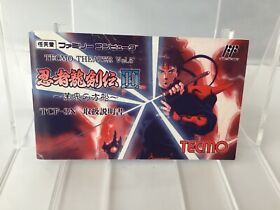 [EX++]FC INSTRUCTION NINJA RYUKENDEN 3 FAMICOM NES Japan import 