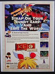 Keio Flying Squadron Sega CD Classic Game 1994 Promo Ad Wall Art Print Poster