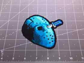 NES Friday the 13th Jason Vorhees mask 8Bit sprite pixel decal sticker Nintendo 