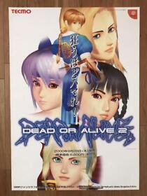 Dead or Alive 2 Game Promotional Poster Tecmo Dreamcast